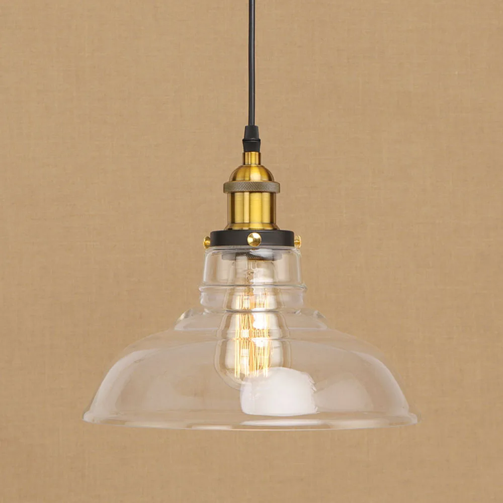 Винтажные стеклянные подвесные лампы в стиле лофт современные светодиодные