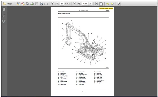 Полный комплект для обслуживания в Новой Голландии |