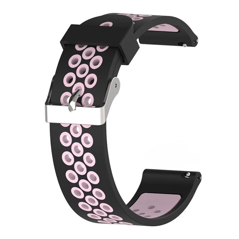 black pink 22 мм ремешок для часов huawei watch GT активный Смарт аксессуар для часов Браслет спортивный мужской ремешок для часов Ремешок для huawei Honor Волшебный ремень - Цвет: black pink