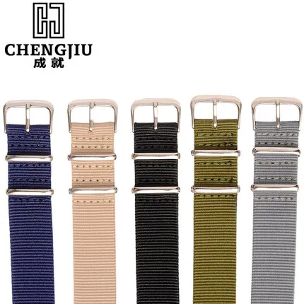 Нейлон часы ремешок для Daniel Wellington/Timex Luminox НАТО 18 20 22 мм петля часов Браслеты