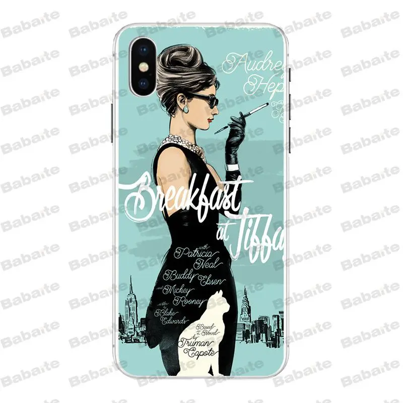 A3 Babaite Одри Хепберн Новинка чехол для телефона Fundas для iPhone X XS XR XSMax 6 6S 7 7plus 8 8Plus Xs 5 5S 5c SE11 11pro 11promax - Цвет: A3