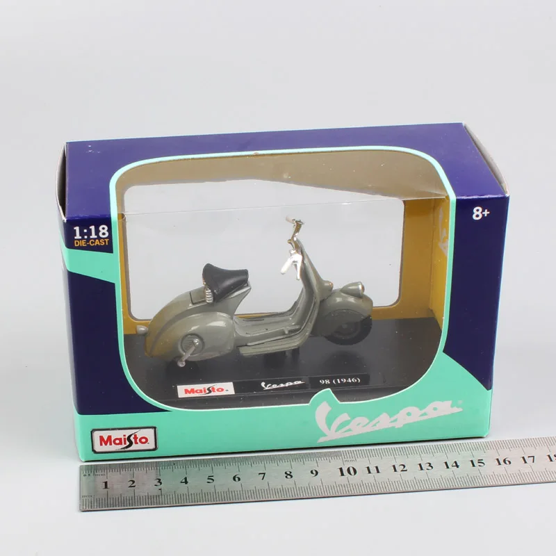 1/18 масштаб maisto Винтаж Римский праздник Piaggio Vespa 98 1946 125 мотороллер Мотоцикл Велосипед металлическая литая игрушка модель для ребенка