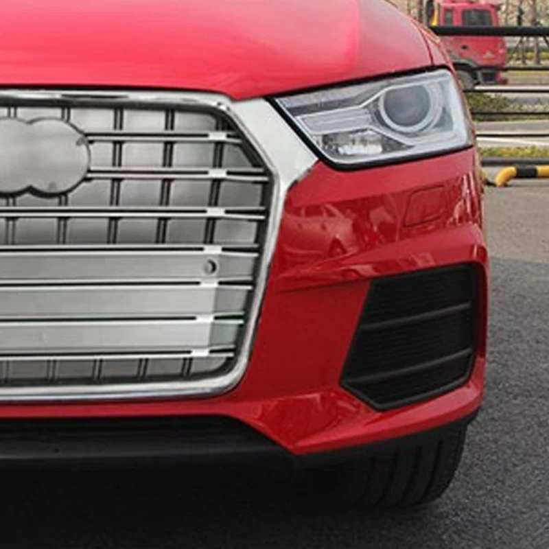 Черная передняя противотуманная решетка для Audi Q3 хэтчбек 2017 2018 2016 Стайлинг