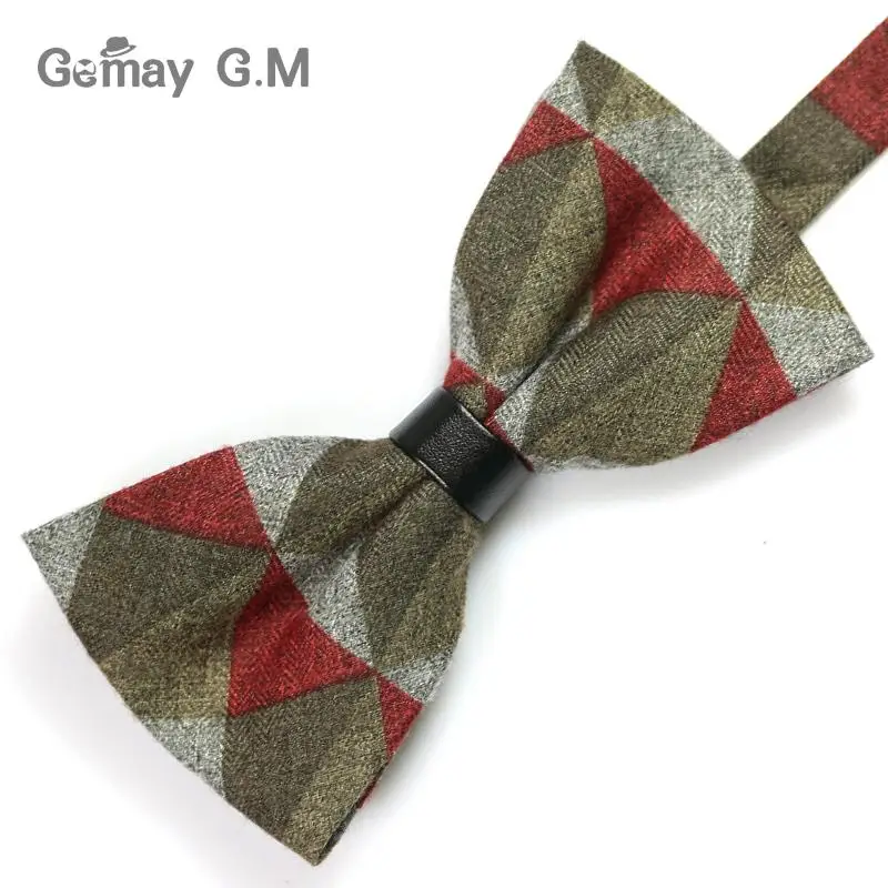 Хлопок и шерсть Bowties для Мужская мода Галстуки Регулируемая Для мужчин S Лук Галстуки классический предварительно связали галстук-бабочка тонкий Gravatas