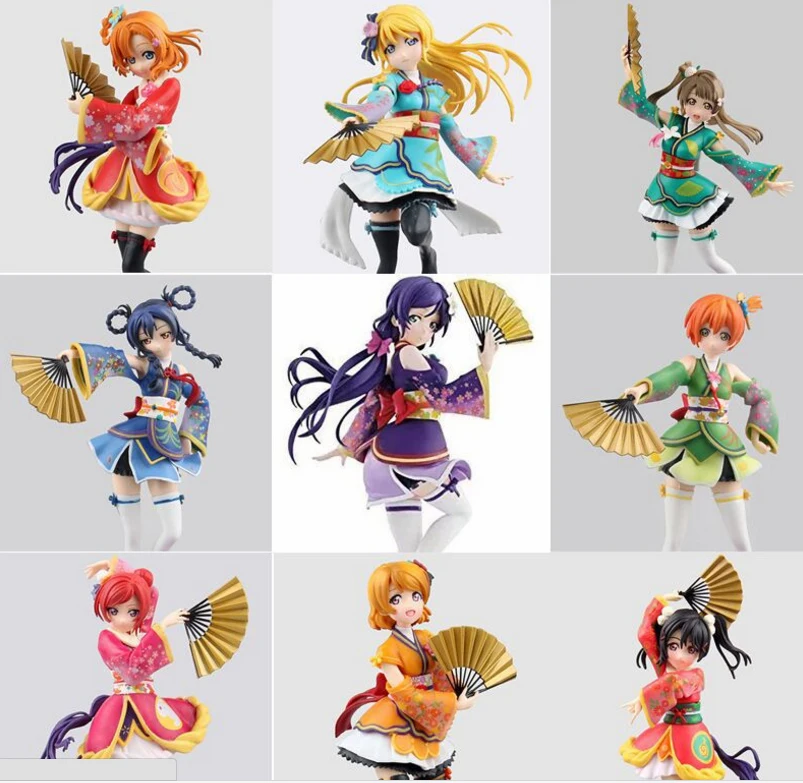 15-19 см японское аниме Love Live фигурка ПВХ Honoka Minami Kotori Уми Сонода язава Нико девушки