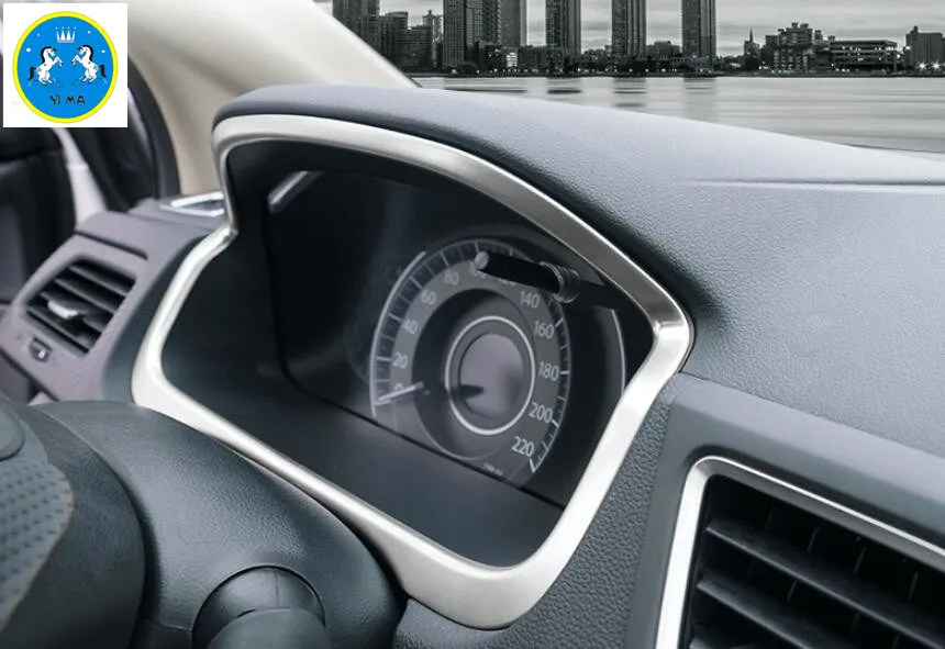 Декоративная Обложка для приборной панели Yimaautotrims 1 шт. подходит Honda CRV 2013 2016 ABS
