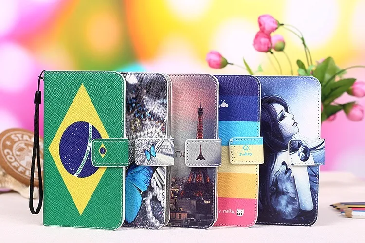 12 UP For Alcatel PIXI4 5&quot 4G Factory Price Cute Printed Cartoon 100% Special PU Leather mobile phone cases |