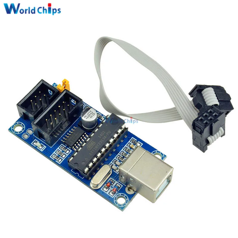 USBtinyISP AVR ISP программатор загрузчик для Arduino IDE Meag2560 UNO R3 с 10pin Кабель для программирования один