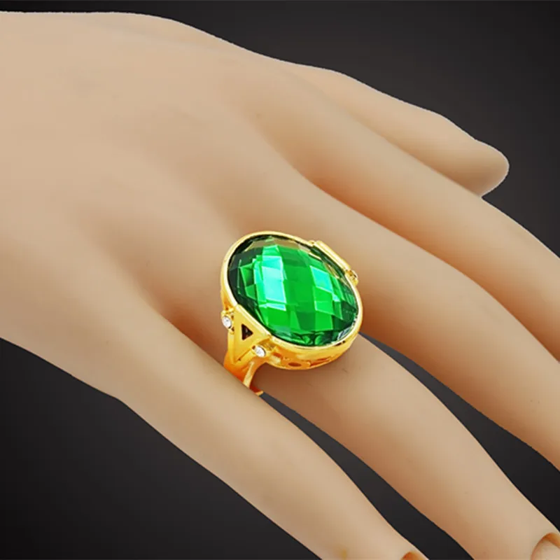 Кольцо на палец золотого цвета с австрийским кристаллом модные антикварные