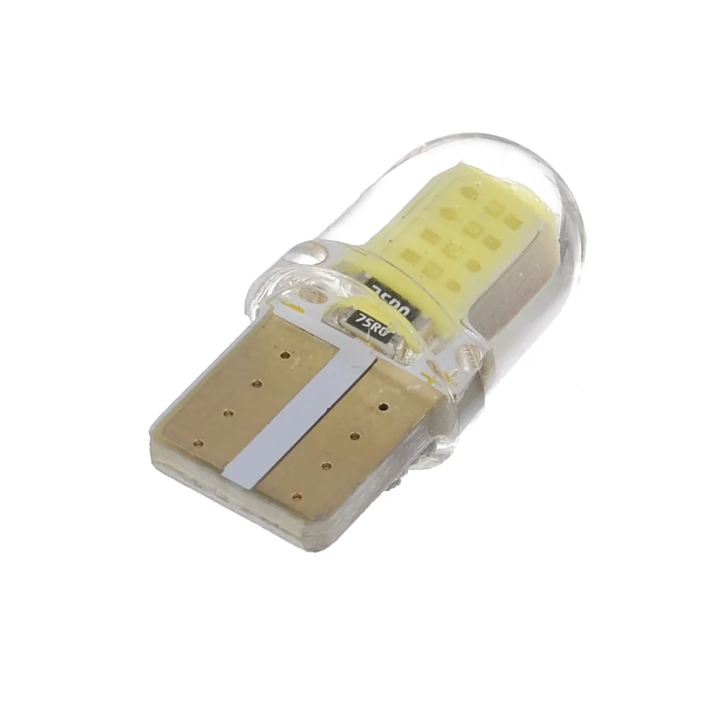 DXZ 10pcs LED W5W T10 194 168 COB 8SMD Led Parking Bulb Auto Wedge Clearance Lamp CANBUS Bright White License interior light | Автомобили