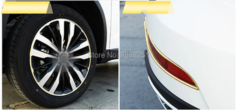 8 м автомобильные аксессуары хромированная защита обода колеса светильник Кая