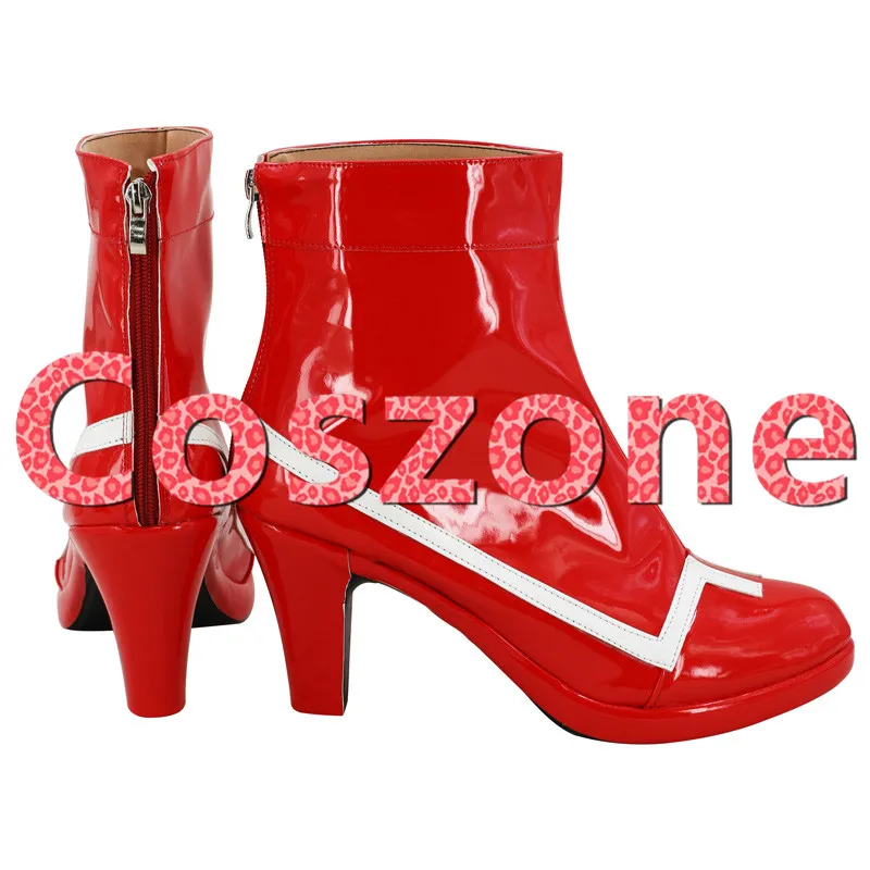 Darling In The Franxx Zero Two Code 002; красная обувь на высоком каблуке для костюмированной вечеринки; ботинки; аксессуары для костюмированной вечеринки на Хэллоуин