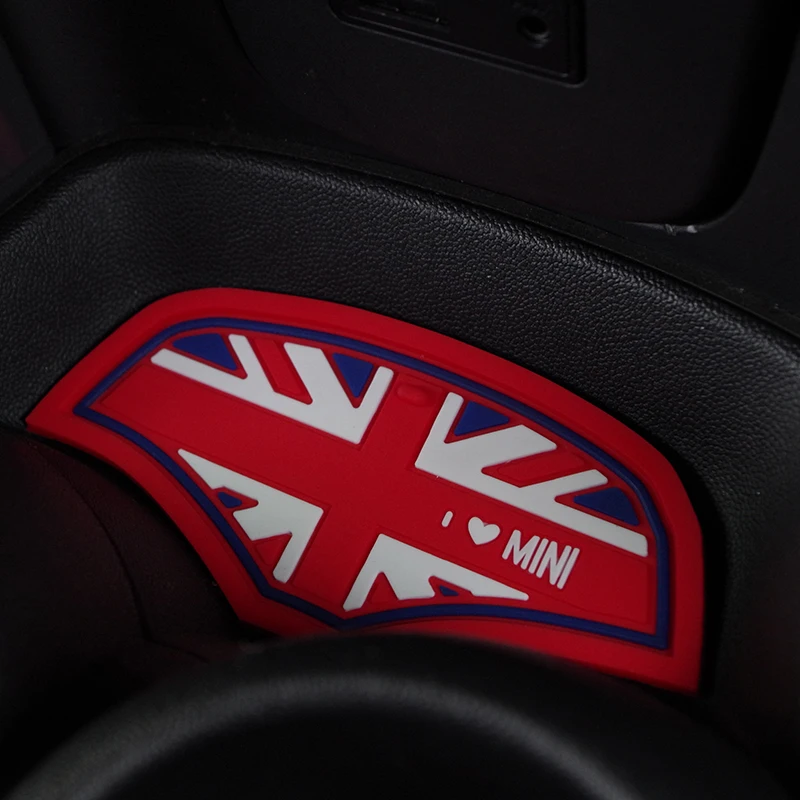 1 pcs Car Cup Coffee Cushion Storage Groove Coaster Washable Auto Non-slip Mat Pad For Mini Cooper One JCW F55 F56 Accessories