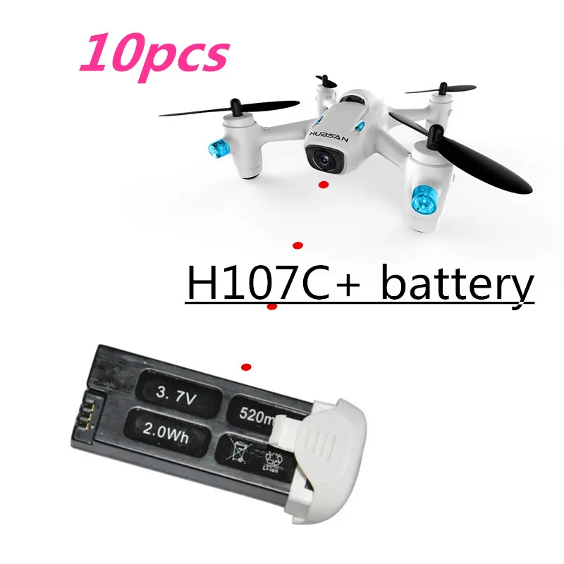 10 шт. Оригинал Hubsan 3 7 V 520mAh LIPO батарея X4 камера H107C Plus + 6 осевой гироскоп RC
