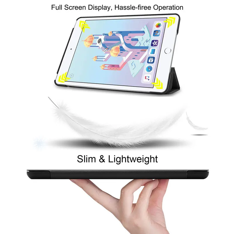 Tablets Case For New iPad Mini 5 2019 4 General Version PU Cover Smart Sleep Wake Up Fold Stand 4/5 | Компьютеры и офис