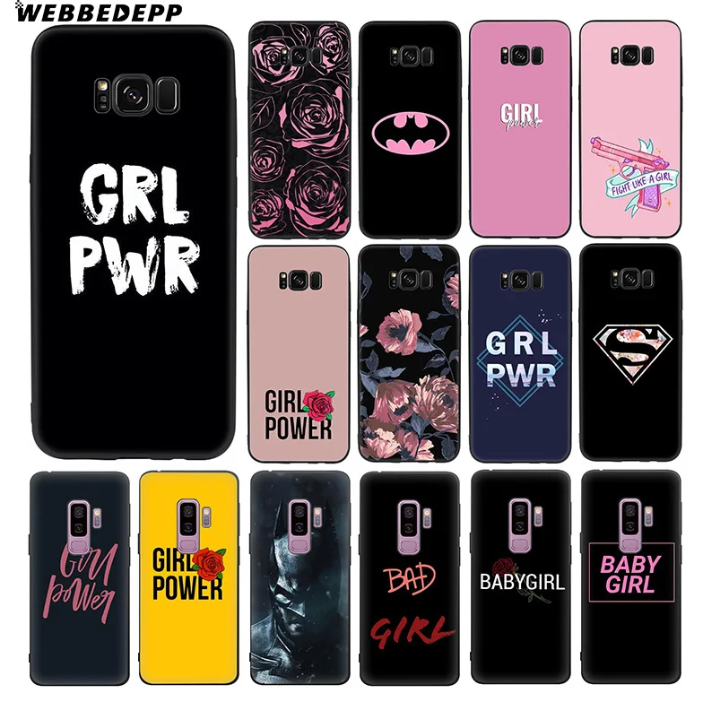WEBBEDEPP Girl Power Superman Мягкий ТПУ силиконовый чехол для Samsung Galaxy S10 S10e S9 S8 Plus S7 S6 Edge &amp J6 |