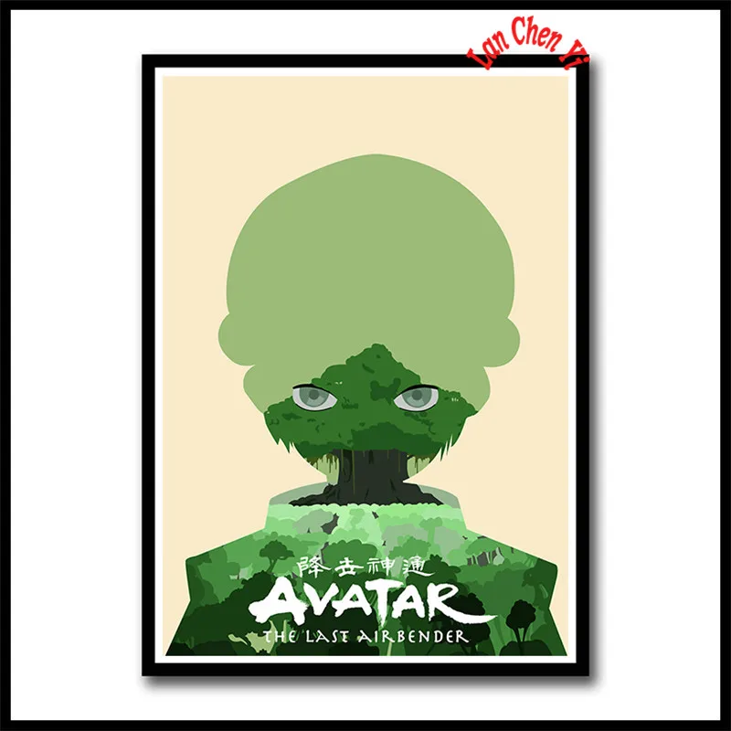 Аватар Последний Airbender белая бумага с покрытием плакаты фотографии для украшения комнаты дома Бескаркасный плакат