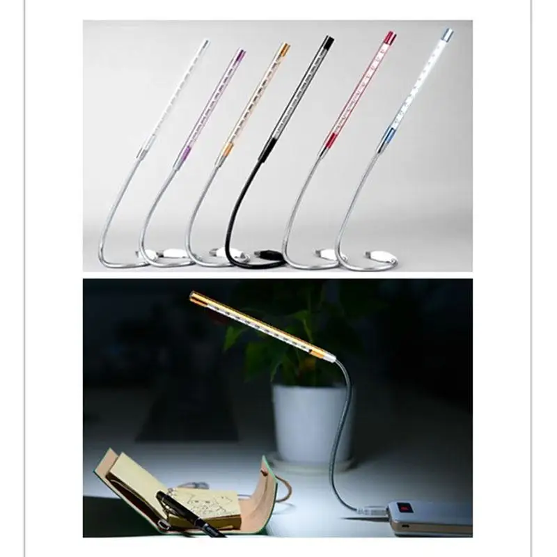 Портативная USB настольная лампа светодиодные настольные лампы Регулируемая