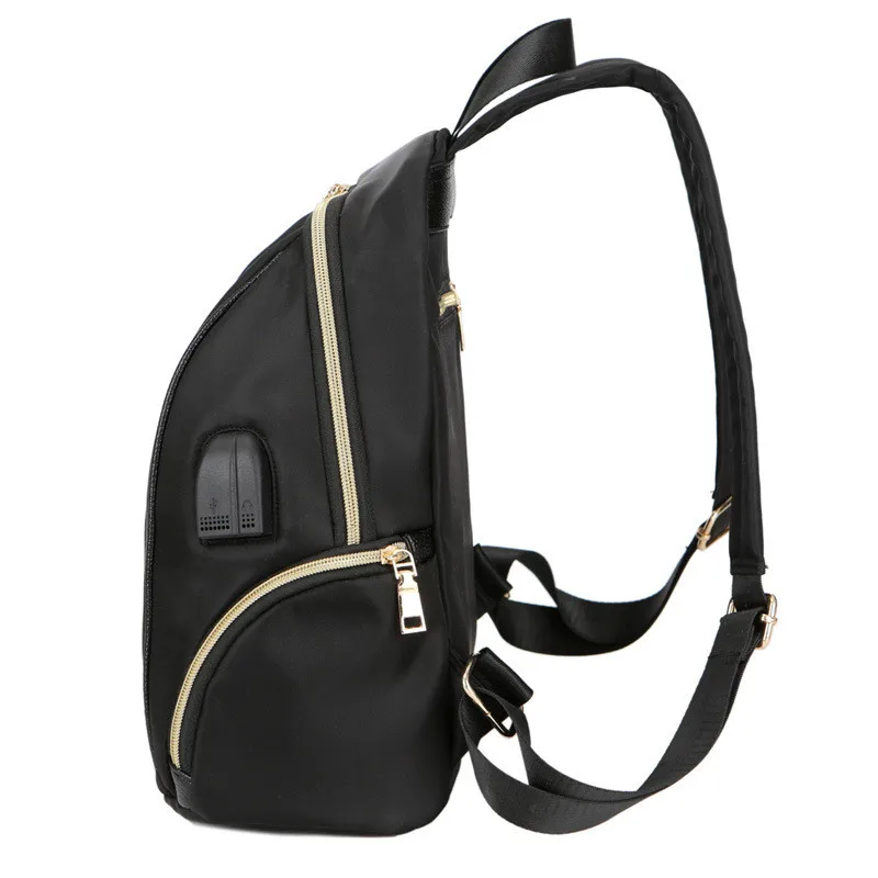 2019 Casual USB Charging Backpack Women Black Waterproof School Bags for Teenage Girls High Quality Fashion Travel Tote | Багаж и сумки