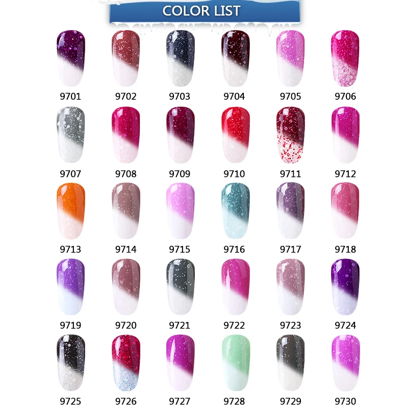 CLAVUZ новые летние Термальность Температура светодиодный светильник ногтей