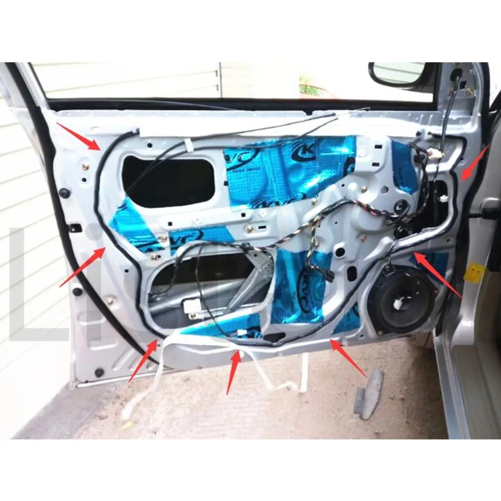 Черный Снэк бутил резиновый клей Автомобильный Дверной край светодиодный