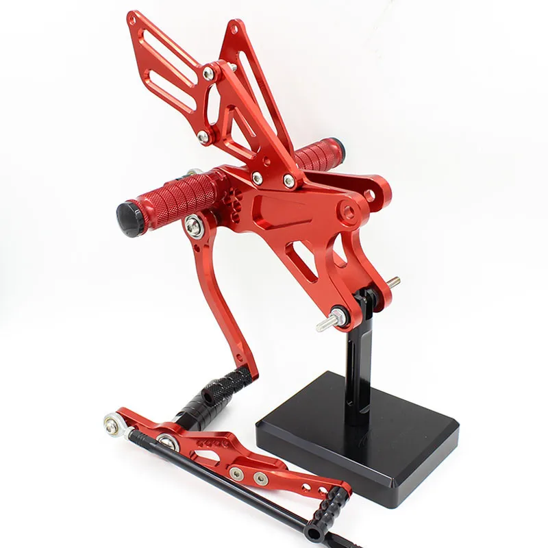 Мотоцикл задний Набор аксессуаров для Yamaha YZF-R1 2009- ЧПУ Регулируемая Rearset подножки YZF R1 подставки для ног подножки