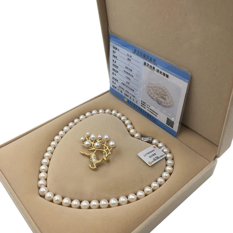 Ожерелье чокер с натуральными пресноводными круглыми жемчужинами|jewelry sets|pearl