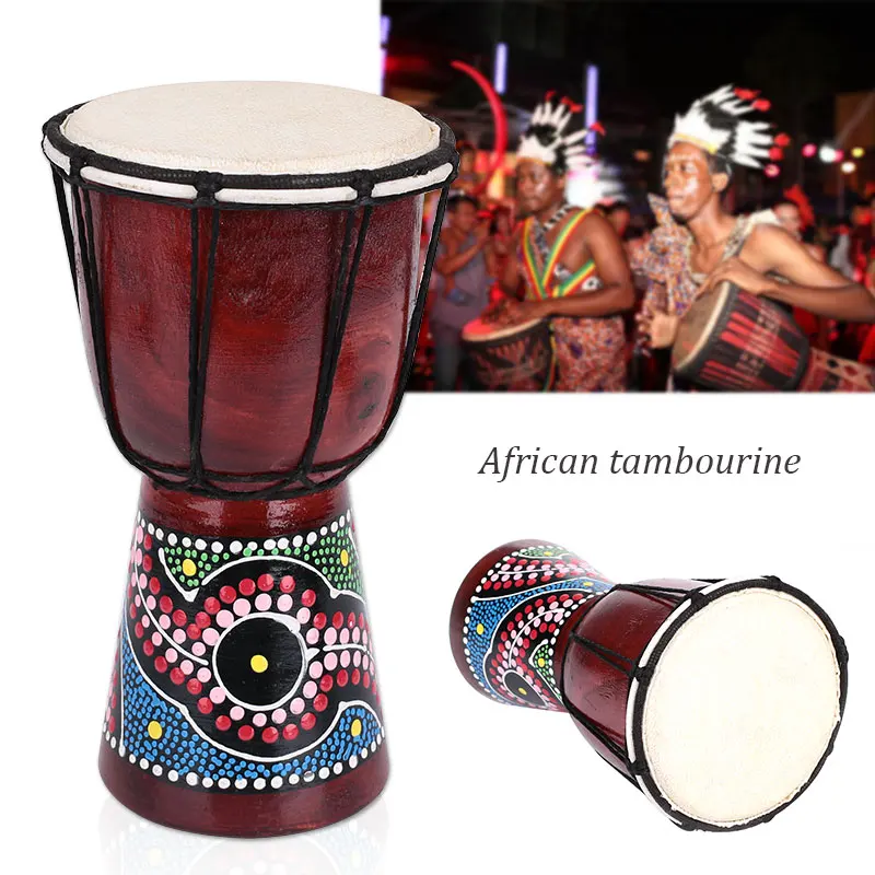 Африка Djembe перкуссионные инструменты экологический Африканский барабан ручной работы 4 дюймов сильная начинающая практика