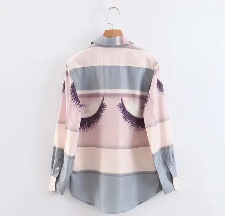 HCBLESS Модная рубашка 2019 корейская женская летняя и осенняя с геометрическим