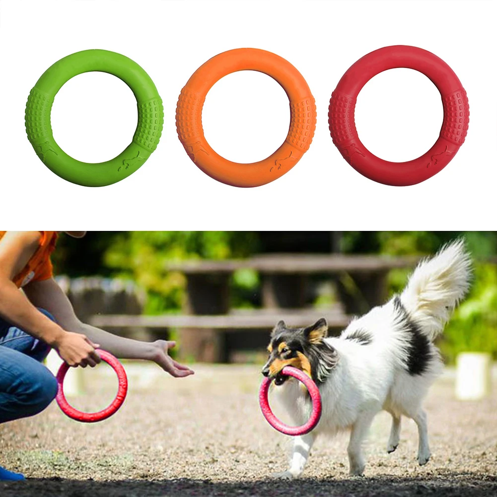 Pet кистевой эспандер EVA Pet летающие диски кольцо Pull-устойчив к прокусыванию щенка собаки пережевывать тренировочные игрушки питбуль Французский бульдог