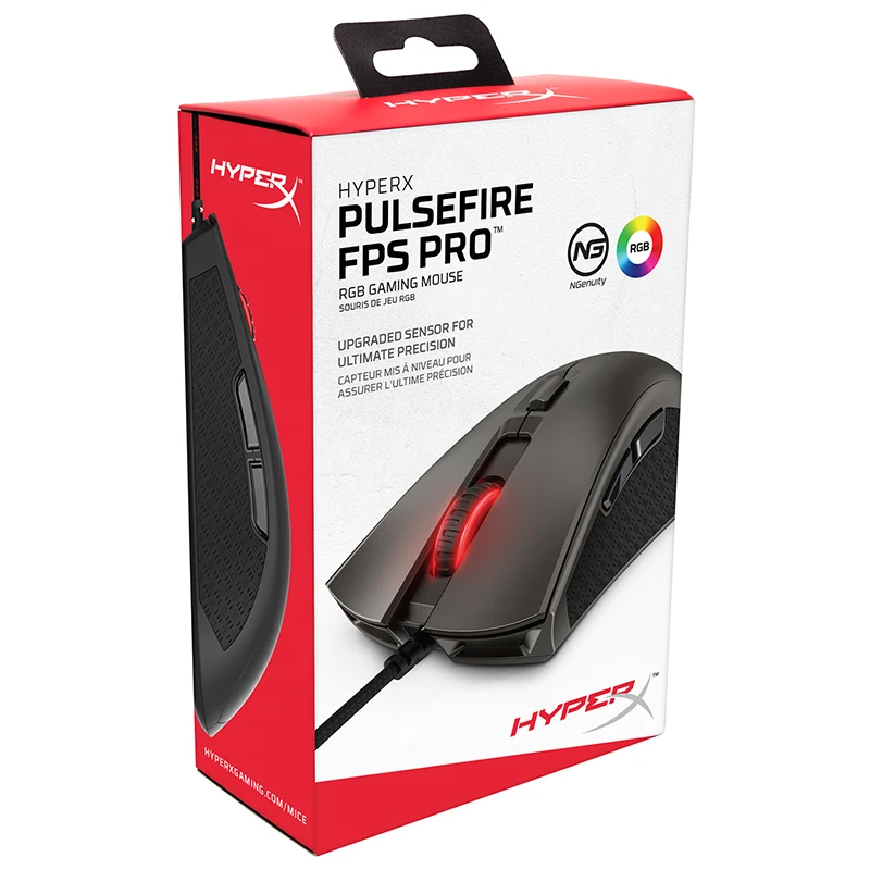 Игровая мышь HyperX Pulsefire FPS Pro RGB топовый уровень производительность Pixart 3389 датчик с