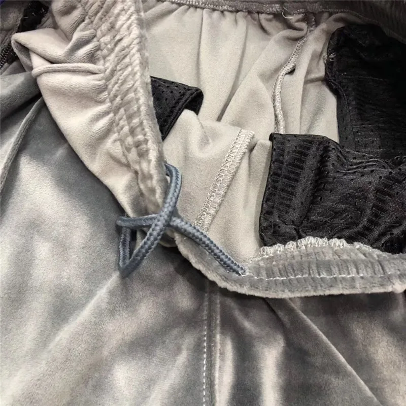 New AWGE x Needles Sweatpants Women Men 1:1 high quality Thick Keep warm Embroidery butterfly Drawstring Joggers Pants | Мужская одежда