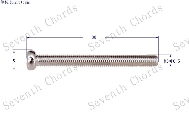 48 Pcs M3*30mm Bass Guitar Bridge String Saddle Adjust Spring Humbucker Pickups Height Screws - Pitch 0.5mm | Спорт и развлечения