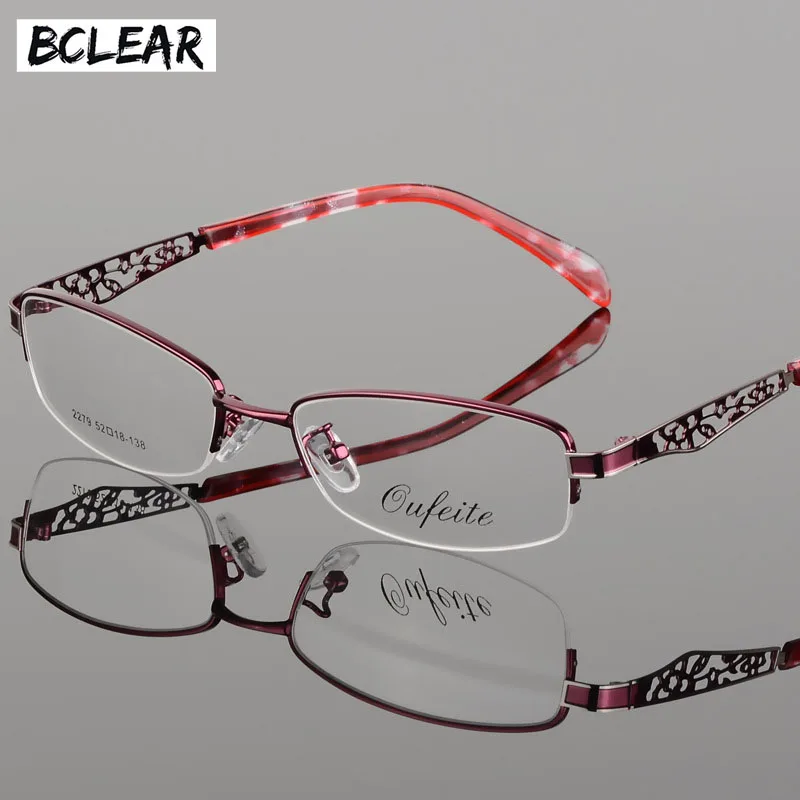 Оправа для очков BCLEAR Женские оправы близорукости чистые прозрачные очки с полыми