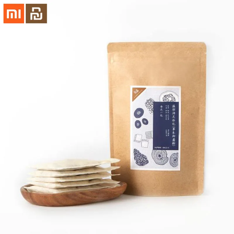 7 шт./мешок xiaomi mijia для ног посылка, чтобы помочь спать успокаивающие нервы на усталость для содействия циркуляции ног для ванной сумка smart