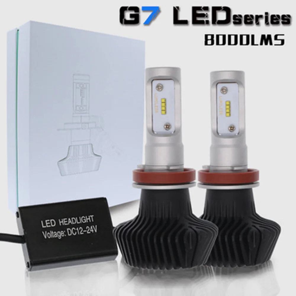 EURS (TM) G7 светодиодный свет мотоциклетные фары H1 H3 H4 H7 H8/H9/H11 9005 9006 9012 880 автомобилей
