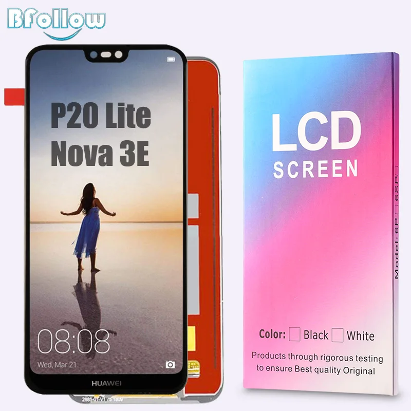 BFOLLOW Оригинал/копия LCD для Huawei P20 Lite/Nova 3E AAA дигитайзер сборка экран дисплей Замена