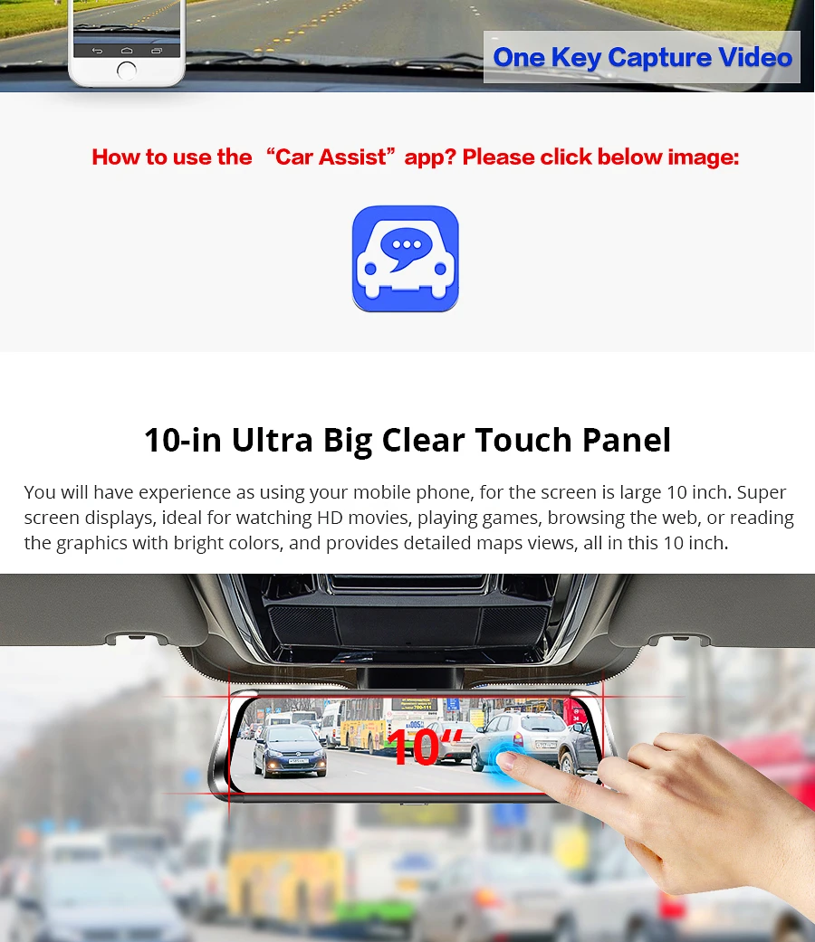 4G Автомобильный видеорегистратор потоковый Медиа Android Smart Mirror ADAS 1080P wifi gps навигация удаленный монитор ночного видения тире камера