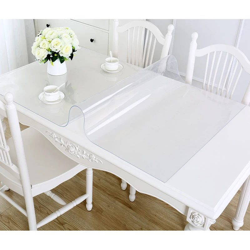 Мягкое стекло ПВХ водонепроницаемая Скатерть Прозрачный матовый журнальный