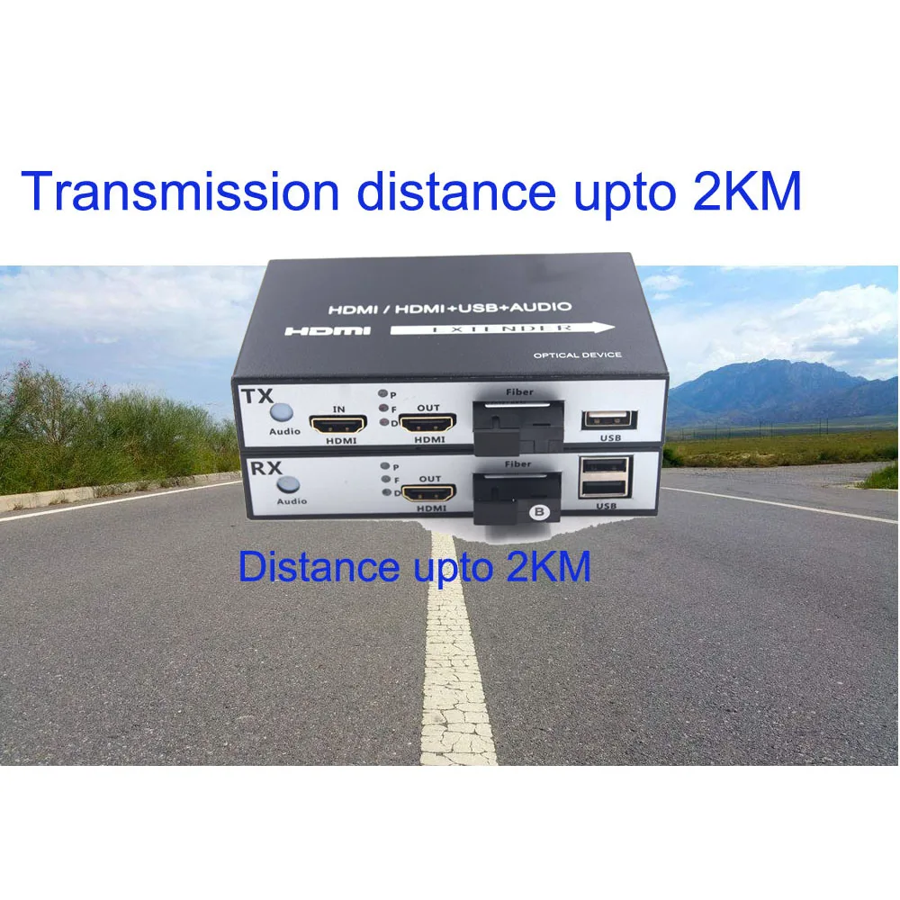 PUZHIJIE HDMI волоконно-оптический расширитель медиаконвертеры с KVM USB2.0 и loop out HD 1080p