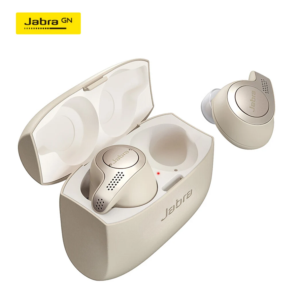 Jabra Elite 65t Alexa с поддержкой True Беспроводной Bluetooth наушники-вкладыши Наушники-вкладыши TWS с зарядным Чехол спортивные наушники для прослушивания музыки с микрофоном