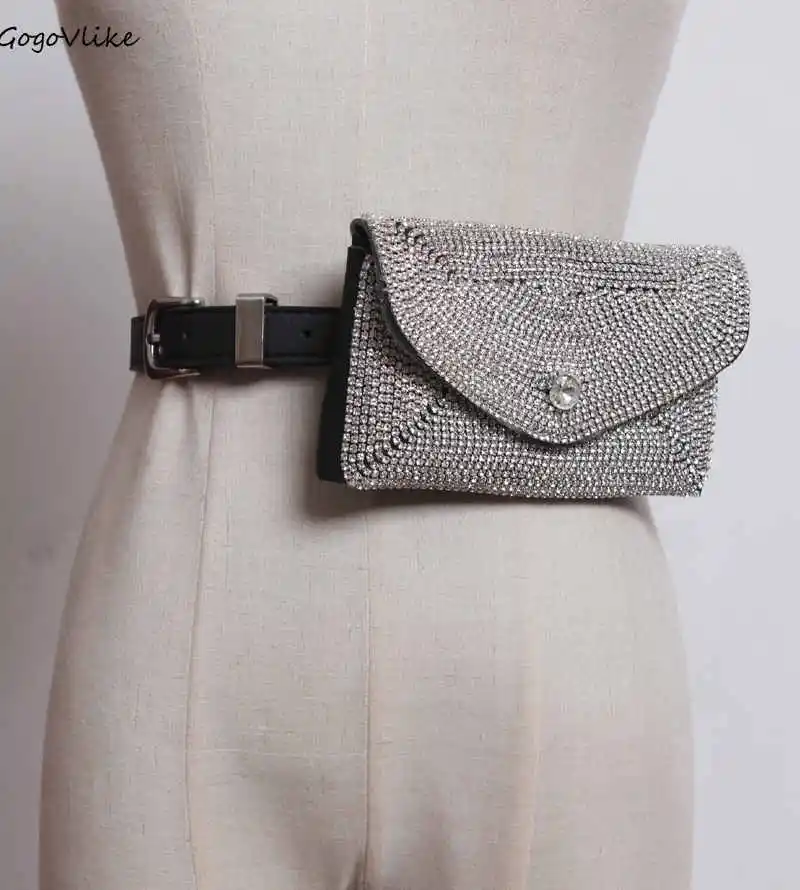 

Bling Beading PU Leather Cummerbund with Bag Women Crystal 2020 Slim Belt waist adjustable Shirt Dress accessories Punk BT104S50