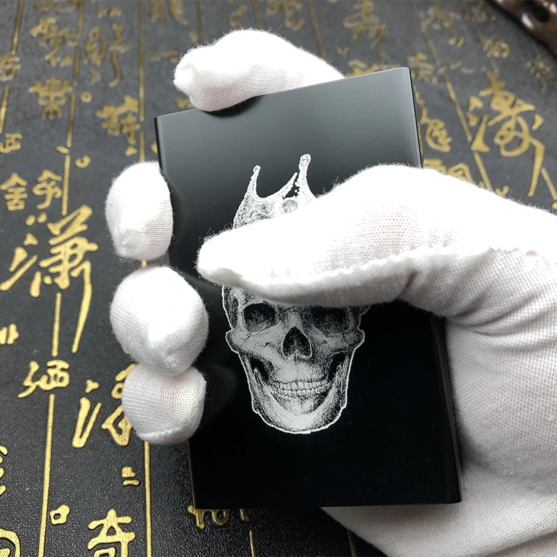 Металлический чехол для сигарет курения держатель King Skull карманная коробка