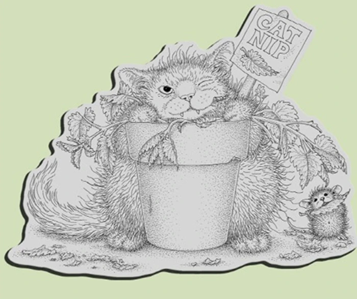 Мультфильм кошка прозрачный силиконовый штамп/печать для DIY