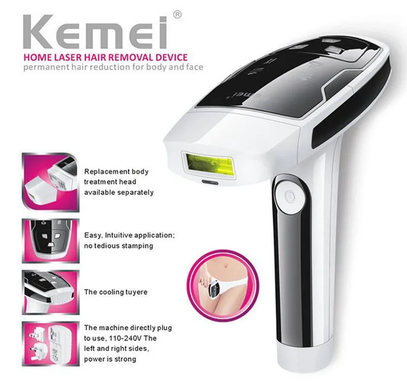 Kemei6812 IPL постоянное Безболезненно Лазерная Эпиляторы Для женщин для Средства