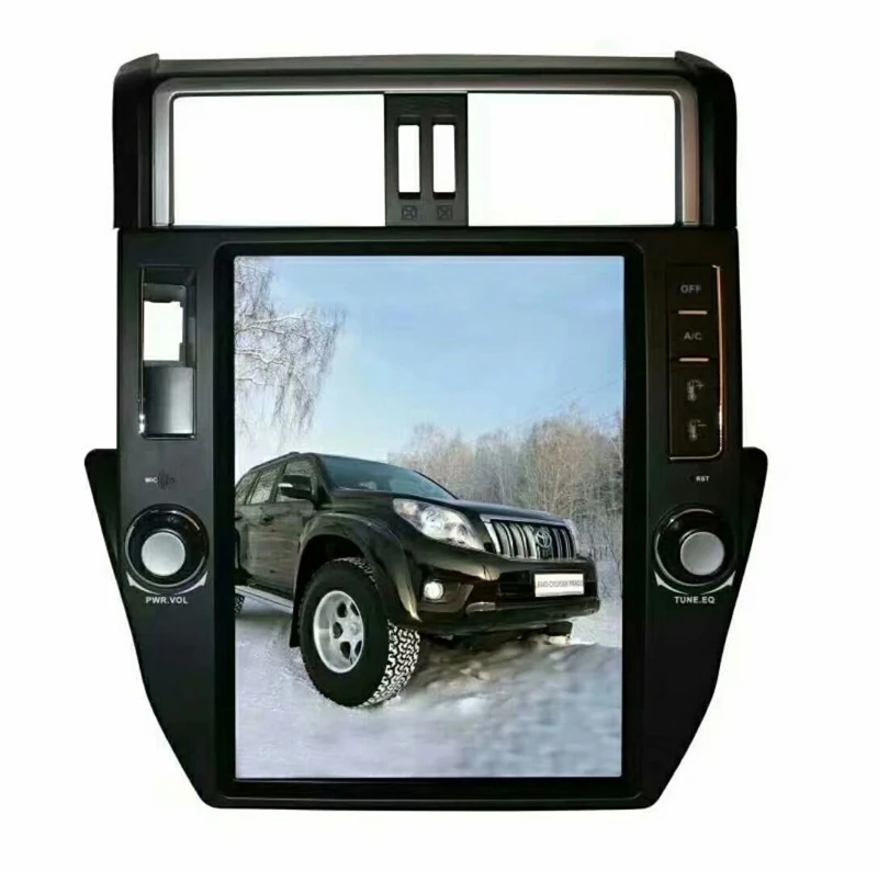 Tesla стиль автомобильный dvd мультимедийный плеер для TOYOTA PRADO LC150 PRADO 150 2010-2013 android 7,12 OS 4 ядра ram 2g rom 32g gps navi