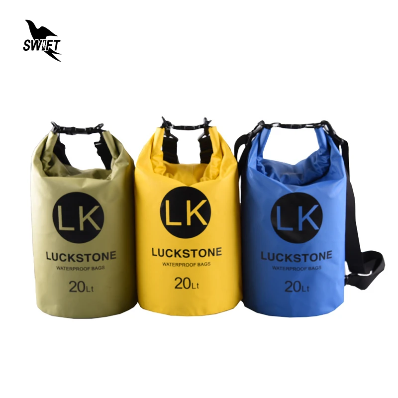 LUCKSTONE 20L Открытый водонепроницаемый рюкзак для кемпинга пешего туризма сухой