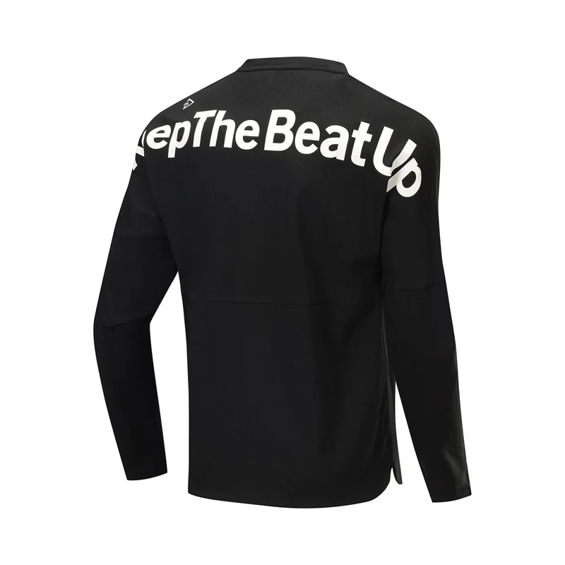 Мужская рубашка с длинным рукавом Li Ning свободная Спортивная кофта круглым