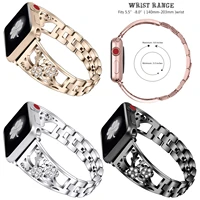 women luxury diamond band for apple watch series 1 2 3 4 strap stainless steel bracelet for iwatch 3840mm 4244mm plum belt