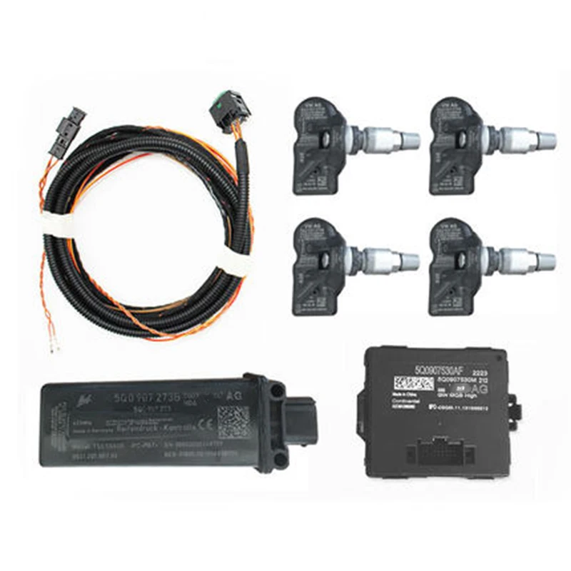 Система контроля давления в автомобильных шинах TPMS для VW Golf 7 Passat B8 MQB Tiguan 2,0 колеса шины сигнализация давления в шинах